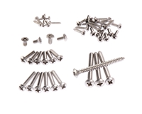 Screw Set for Strat Hard Tail in Natural Stainless Steel