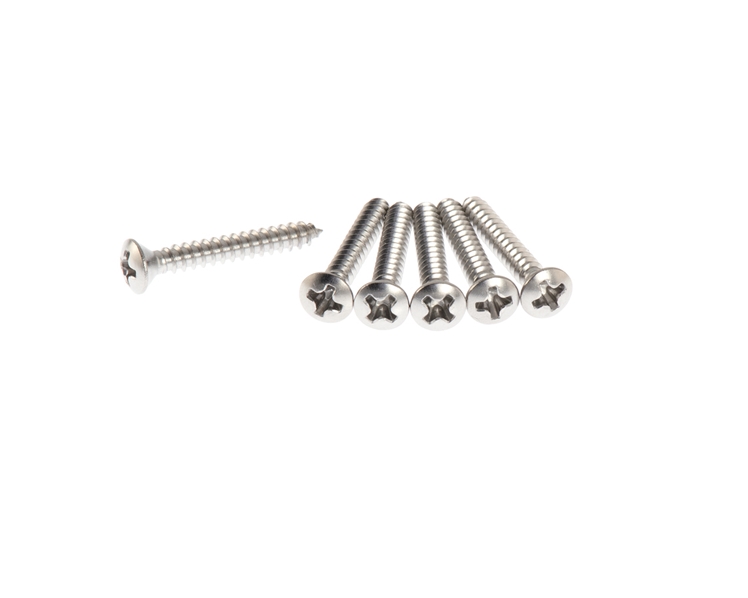 Strat/Tele Strap Button Fixed Bridge Screws in Natural Stainless Steel
