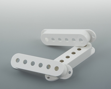 Strat Style White Pickup Covers 