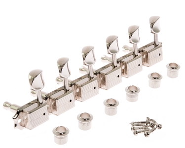 Kluson 6 In Line Set Of Tuners Single Line Left Handed