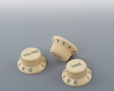 Vintage Relic Creme With Green Numbers Knob Set