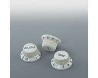 Vintage Relic White With Green Numbers Knob Set