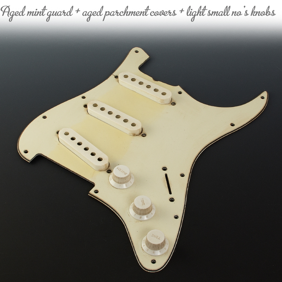 Vintage Relic Aged '64 Wide Bevel Mint Pickguard :: Charles Guitars