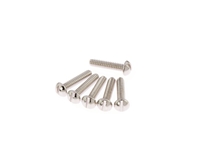 Round Head Slot Tele Bridge Pickup Mounting Screws in Nickel Plate